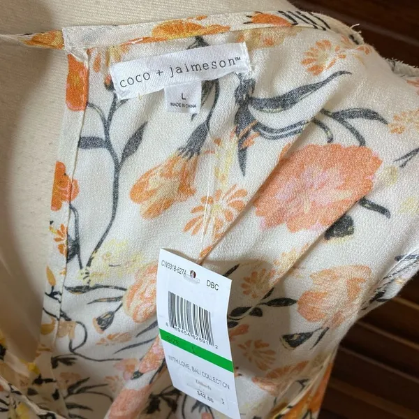 Coco + Jaimeson Bali Floral Babydoll Blouse - Image 3