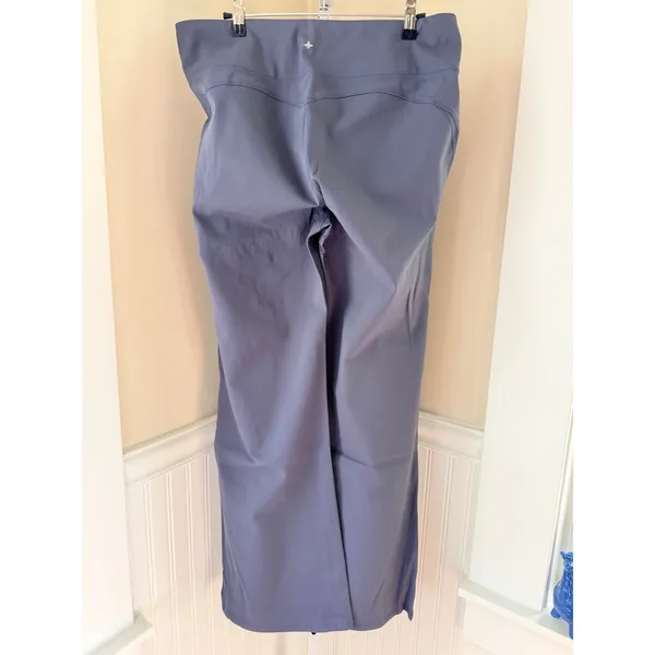 NWT Halara Wide Leg Crossover Waist Yoga Loungewear Pants Blue XL Cloudful - Image 2