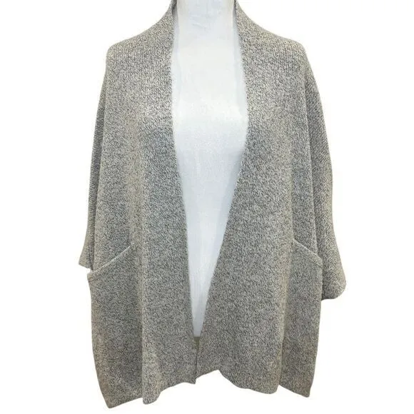 Ann Taylor LOFT Gray Oversized Cardigan‎ One Size Pockets - Image 2