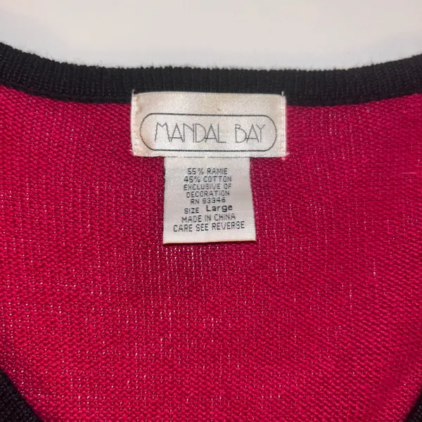 Mandal‎ Bay Womens Large Christmas Holiday Snowman Cardigan Sweater Festive Top - Image 4