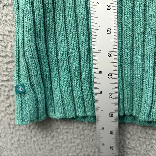 Vintage Lauren Ralph Lauren Silk Linen Knit Sweater Ribbed Preppy Y2K Women' S‎ - Image 8