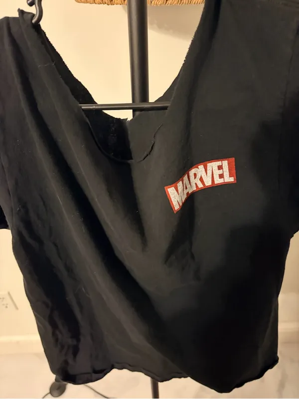 Marvel Spider-Man Black Graphic Tee with Red Accents - Image 4