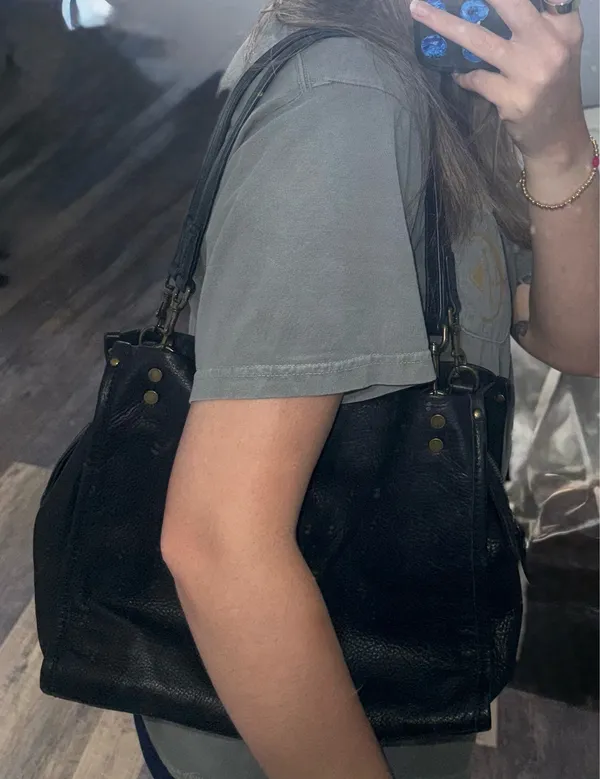 American Leather Co purse black - Image 6