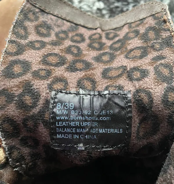 Born Brown Leather Boots Size 8 - Image 10
