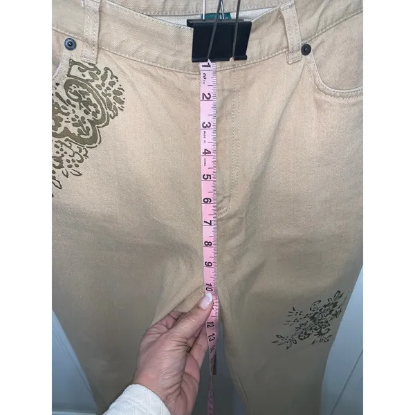 Lauren Ralph Lauren Women's Beige Floral Bootcut Jeans Size 10‎ - Image 8