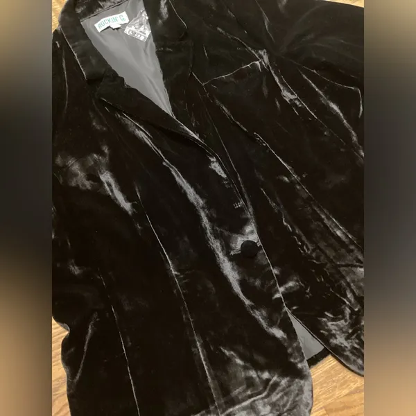 Cavender’s Rockin C Black velvet Women's Single Breasted blazer. Size XL - Image 15