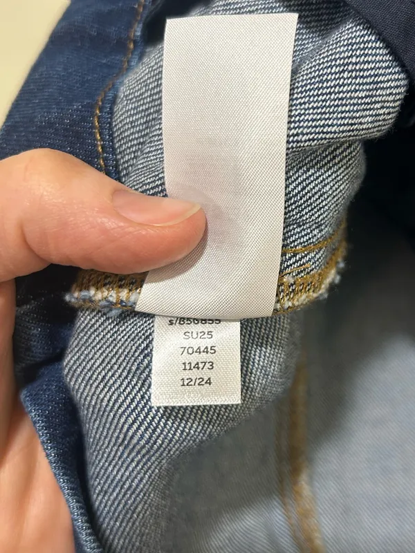 Ann Taylor Long Crew Neck Refined Denim Blue Vest Size Large - Image 6