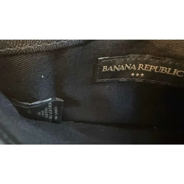 Vintage Y2K Banana Republic Long Accordion Wallet in Black Leather 7.5"x3.75" - Image 5
