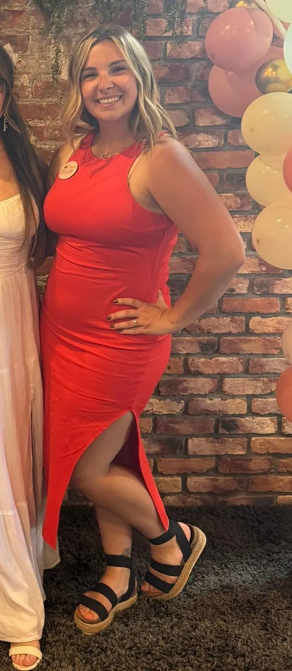 Midi Dress Red Size M - Image 2