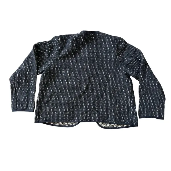 NWOT‎ The Territory Ahead Women's Woven Jacket Coat Large Black Cotton Silk - Image 4