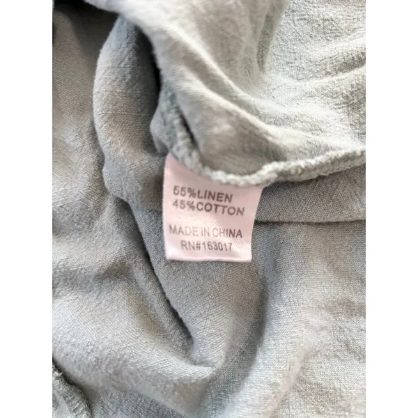 Women's Princess Polly Sage Green Mini Dress US 0 Backless Linen Blend - Image 4