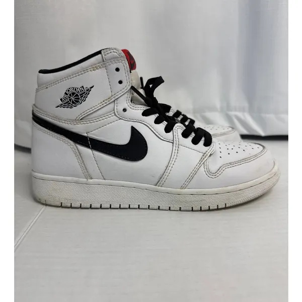 2016 Nike Air Jordan 1 Yin Yang White Black 6Y Womens 7.5 - Image 4
