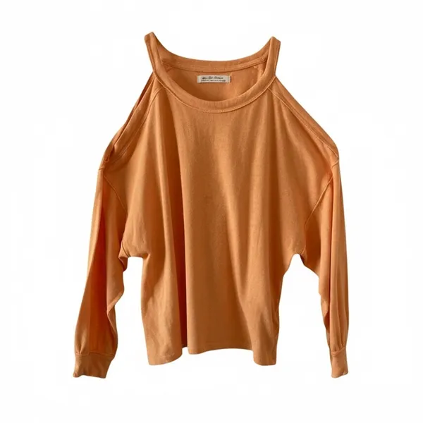 We The Free, Cold Shoulder Top, Women’s, XS, Oversized, Orange - Image 4