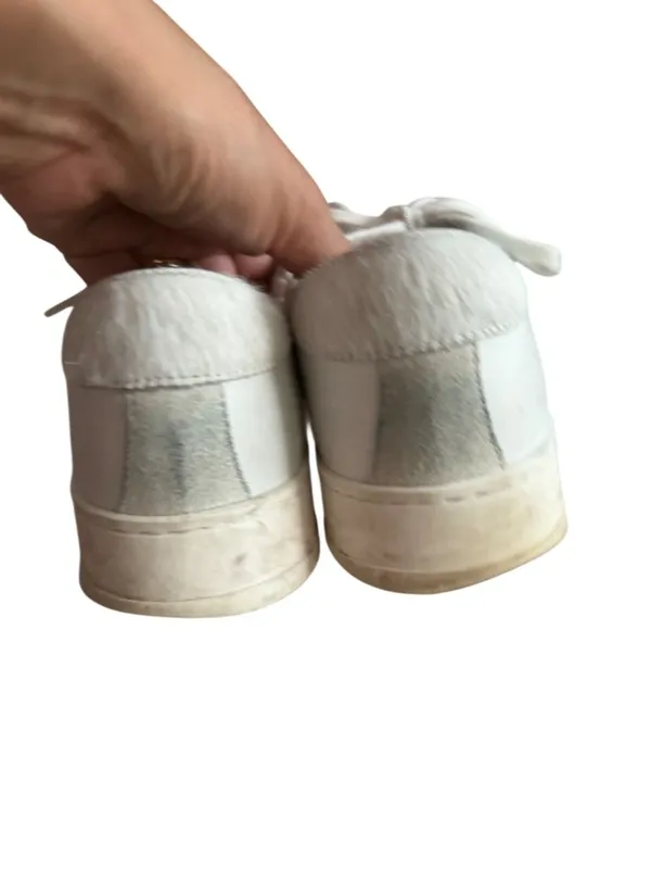 P448 Women’s White Leather Sneakers Size 38 / US 8 - Image 7