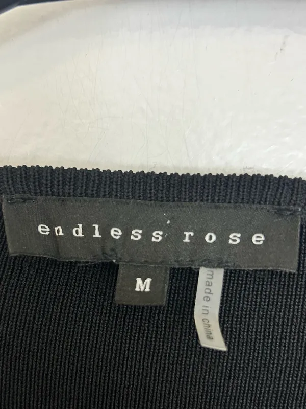 Endless Rose Asymetrical Neckline Long Sleeve Ponte Mini Dress Size Medium - Image 7