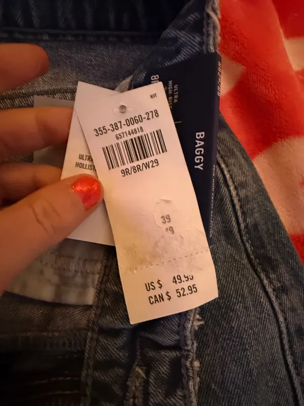 Hollister Baggy Women’s Jeans - Blue - Image 3
