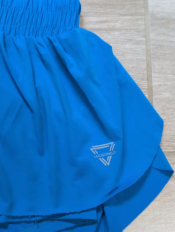 Luogongzi Flutter Shorts | Flowy Running Shorts With Spandex - Image 3
