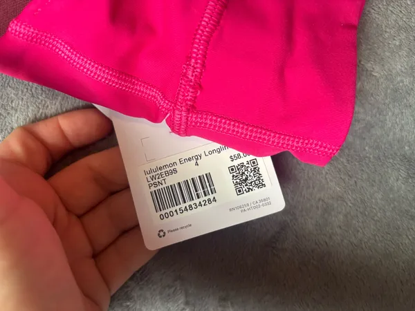 Lululemon Energy Longline Bra *Medium Support, B–D Cups Passionate Size 4 - Image 6