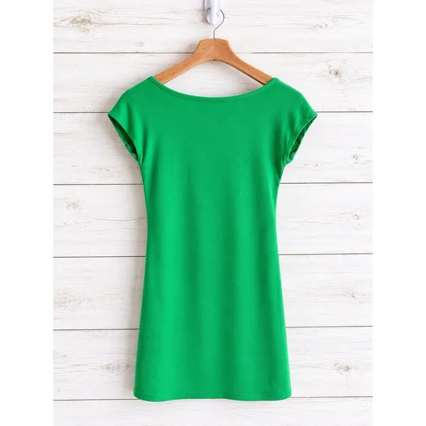Free People Beach Green Short Sleeve Rosalia Mini Dress Low Back Medium NWT - Image 3