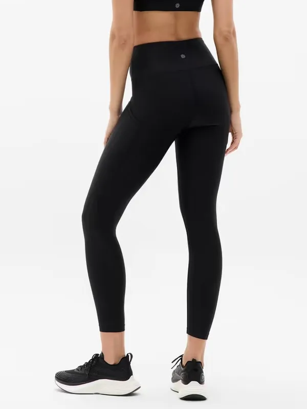 New Athleta S Interval Stash High Rise 7/8 Legging Black Small Regular - Image 3