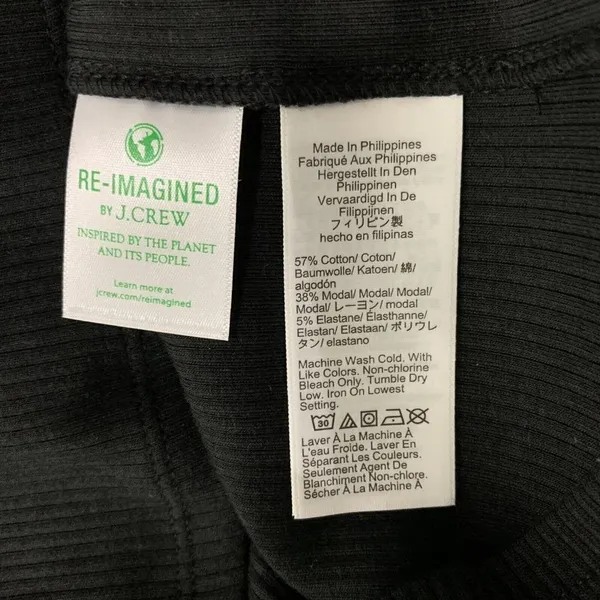 J. Crew‎ Women’s Top Medium Black Short Sleeve - Image 6