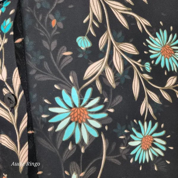 Boutique+ Floral High-Low Duster Kimono Black Women’s Size 1X - Image 9