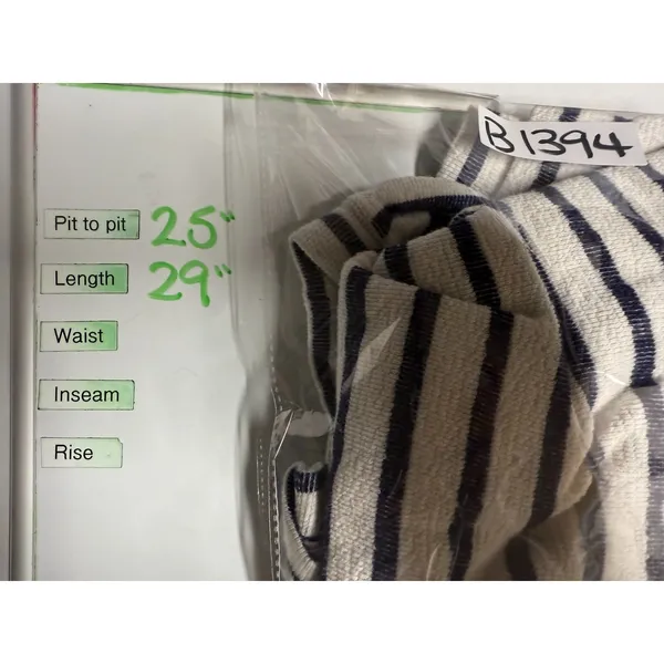Aerie Sweatshirt Oversized Sz S Blue White Stripe‎ Crewneck Pullover Terry Boho - Image 5