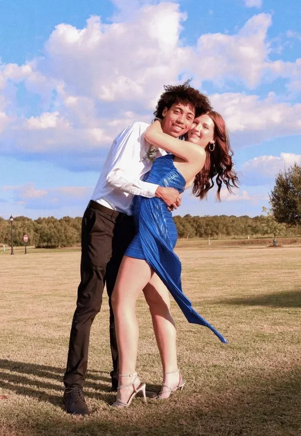 Hoco Dress Blue - Image 3