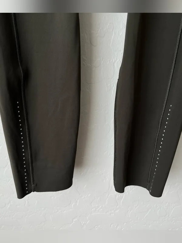 Lululemon fast and free high rise leggings reflective dark olive 8 - Image 9