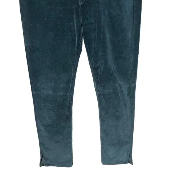 3x1 Higher Ground Jeans Pants Slim Straight Cropped Velvet Black Size 29‎ - Image 7
