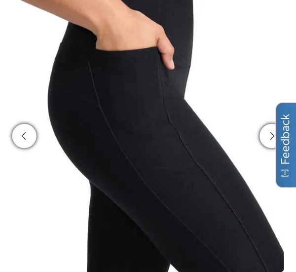 NWT XS Mondetta Ladies’ Women’s High Waist Active Black Mesh Panel Leggings Activewear Sportswear - Image 3