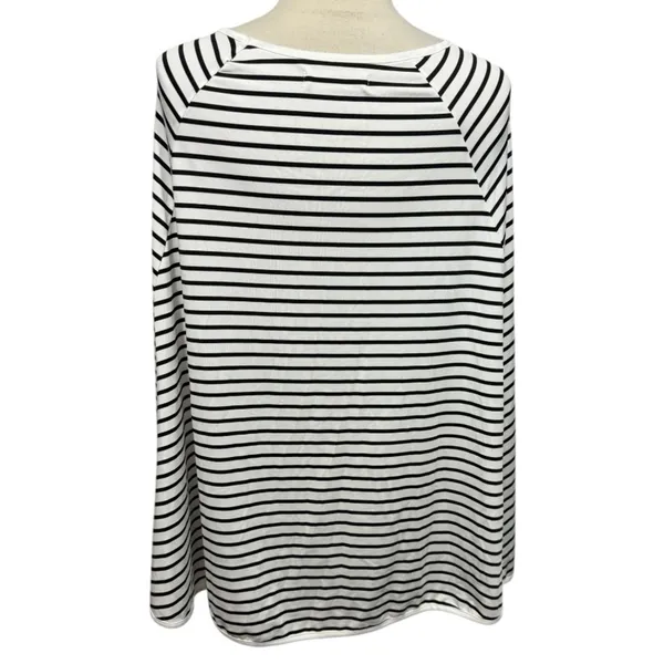 Kefee Kol Nursing Poncho Cover Up Black White Stripes‎ - Image 5