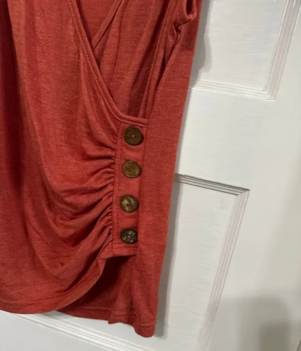 SheIn Emery Rose Burnt Orange Tank Top Size M - Image 3