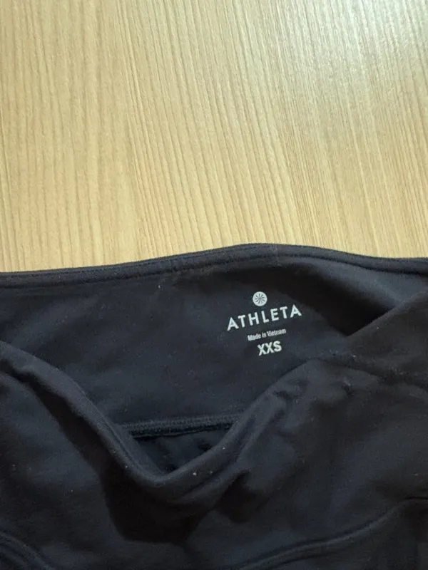 Athleta Athletic Skirt XXS Xtra Xtra Small Solid Black Pull On Elastic Waist - Image 2