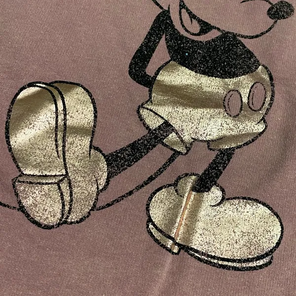 Disney Park Lightweight Pink Mickey Mouse Sweatshirt - Image 2