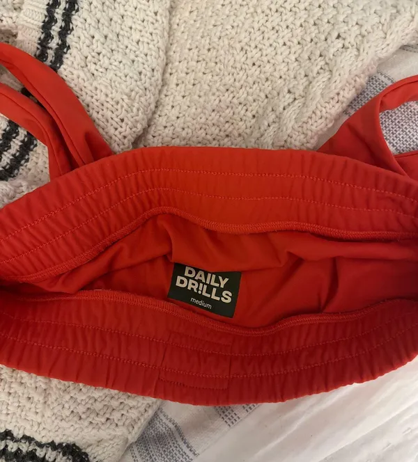 Daily Drills Red Reversible Bra Top - Image 8