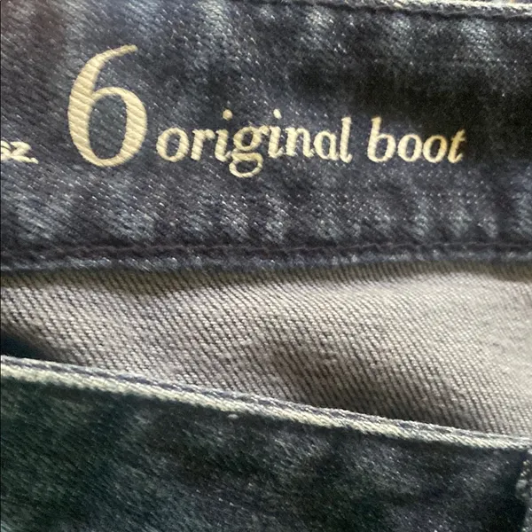 LOFT Dark Blue Flare Jeans - Image 3