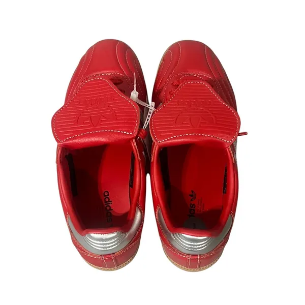 adidas Samba LT Sneakers‎ Women 7 Red Silver Gum Fold Over Tongue JS3938 - Image 4