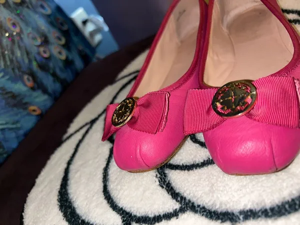 Kate Spade Size 6 Women's Pink Bow Ballet Flats - Image 4
