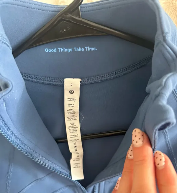 lululemon athletica Women's Slate Blue Utility Zip Jacket - Image 8