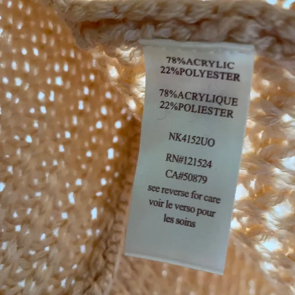 Anthropologie Nick & Mo blue & peach ombré sweater cardigan - Image 3