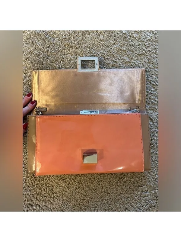 Aldo Tan Peach Color Block Crossbody Shoulder Bag - Image 6