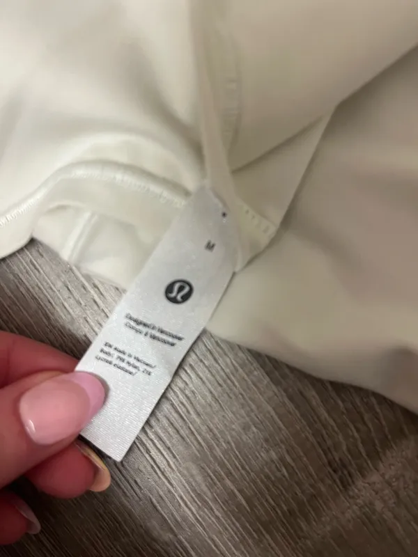 Lulu lemon Wundermost Ultra-Soft Nulu Square-Neck Sleeveless Bodysuit in bone worn once #bodysuit #lululemon - Image 4