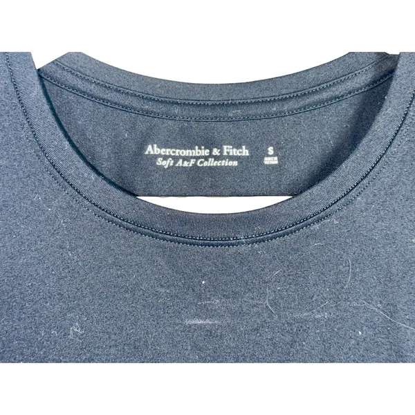 Abercrombie & Fitch Soft AF Black Sleeveless Crew Neck Tank Top Bodysuit Size S - Image 4