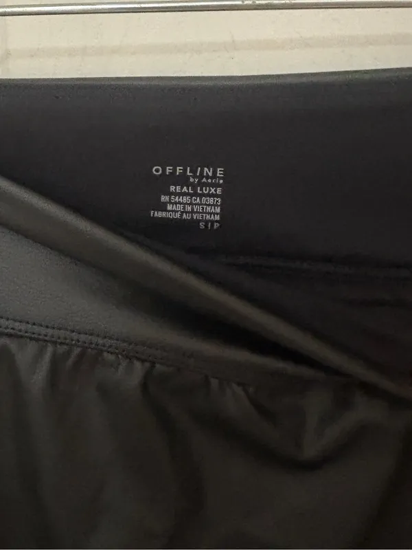 NWT!! Offline by Aerie Real Luxe Faux Leather Mini Skirt with Built-In Shorts - Image 9