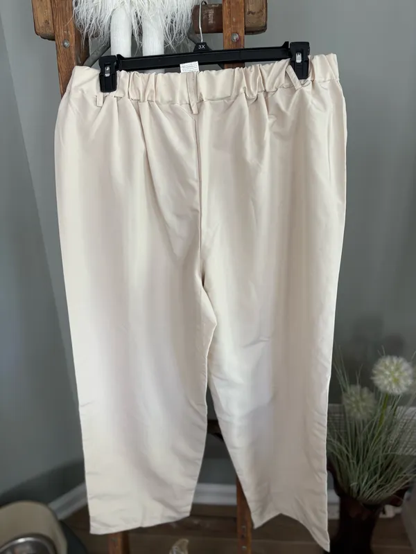 NWOT Shein Curve 2XL tan casual pants - Image 3