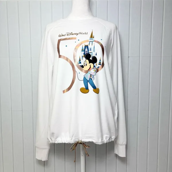 Disney 50th‎ Anniversary Mickey Mouse Long Sleeve Top Size S NEW - Image 2