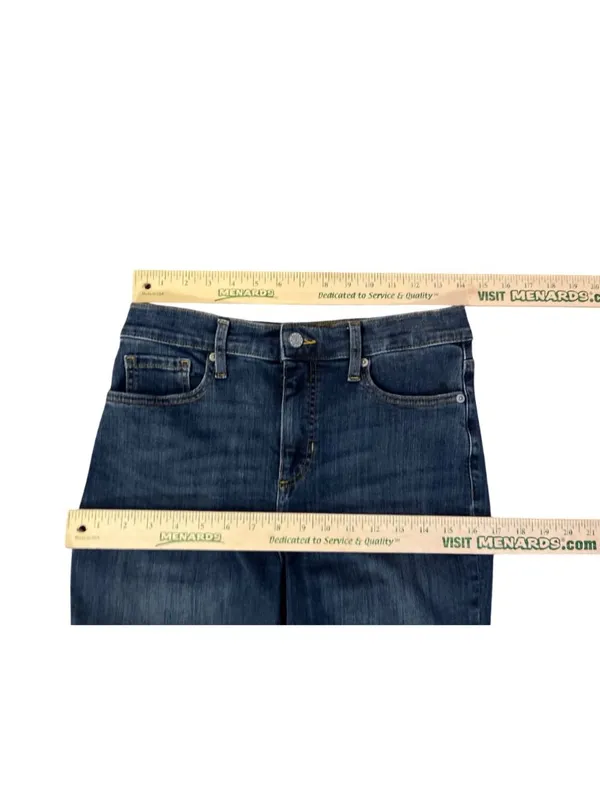 Banana Republic Womens 27/4 High Rise Bootcut Jeans Dark Wash USED - Image 8