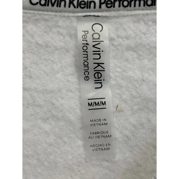 Calvin Klein Performance Sweatshirt Size M Long Sleeve‎ Soft Cord/Toggle Hem - Image 4
