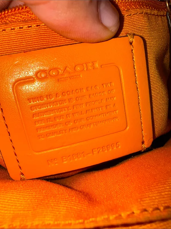 Coach Mini Pebbled Leather Backpack Mustard Yellow / Honey –good Condition - Image 13